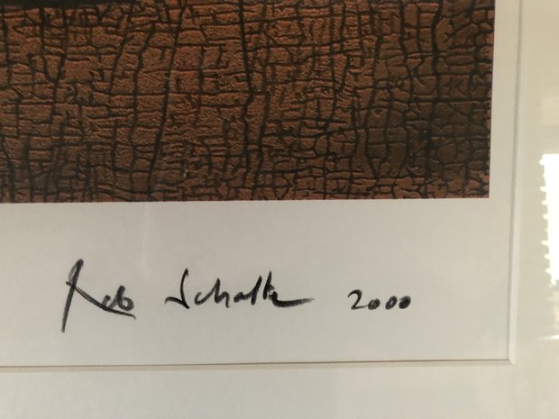 Rob Scholte - Craquelé Flessen - 80 x 86 cm - Zeefdruk op papier - luxe ingelijst