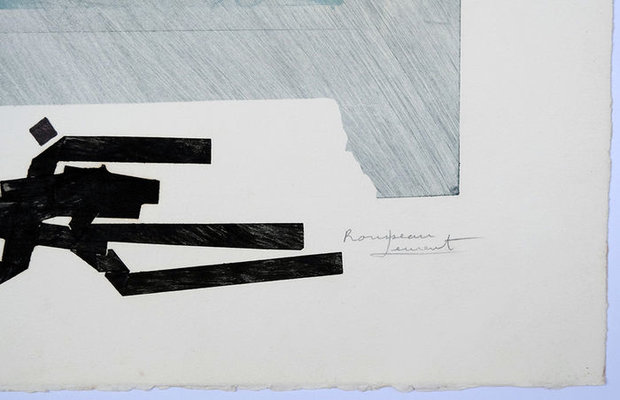 Maurice Rousseau Leurent - Zonder titel - 55 x 45 cm - Carborundum ets op papier
