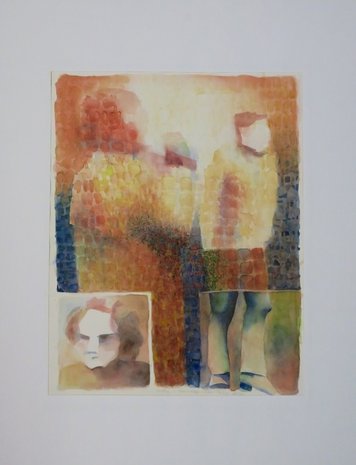 Henri Reiling - Global Village - 90 x 70 cm - Aquarel op papier