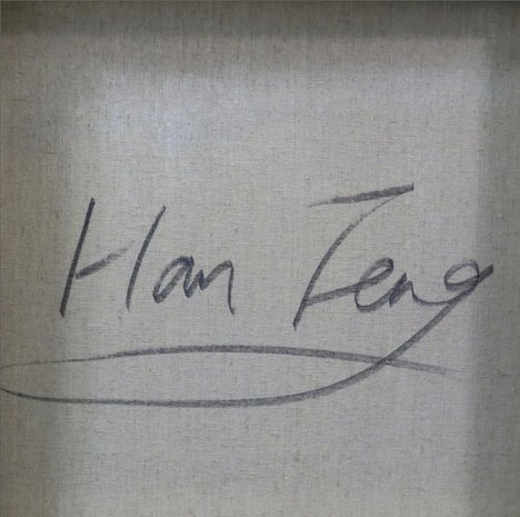 Han Teng - zonder titel VI - 80 x 80 cm - Acryl op doek - op spieraam met ophangsysteem