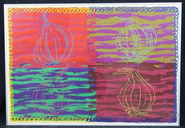 Bob Negryn - zonder titel - 71 x 101 cm - Zeefdruk op papier - in aluminium lijst